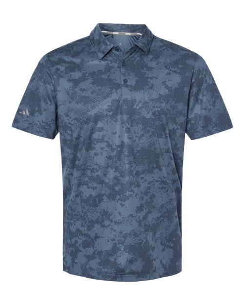 Men's All Over Camo Print Polo - Tech Ink
