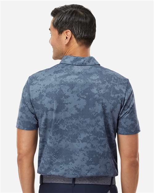 Men's All Over Camo Print Polo - Tech Ink