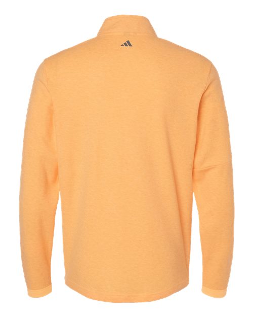Men's 3-Stripes Quarter-Zip Sweater Pullover - Acid Orange Melange
