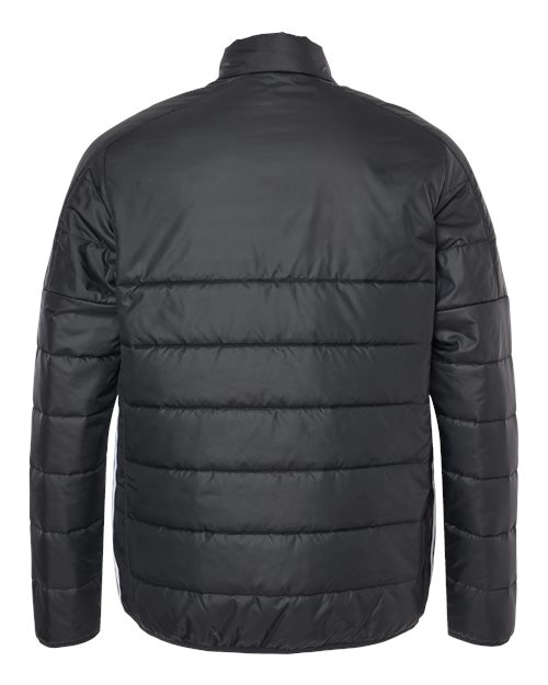 Men's 3-Stripes Puffer Full-Zip Jacket - Black
