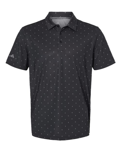 Men's Ultimate365 Pine Tree Polo - Black/ Grey Three