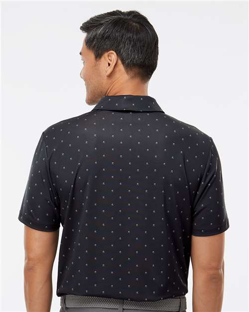Men's Ultimate365 Pine Tree Polo - Black/ Grey Three