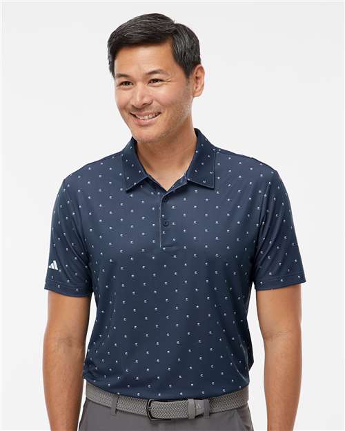 Men's Ultimate365 Pine Tree Polo - Collegiate Navy/ White