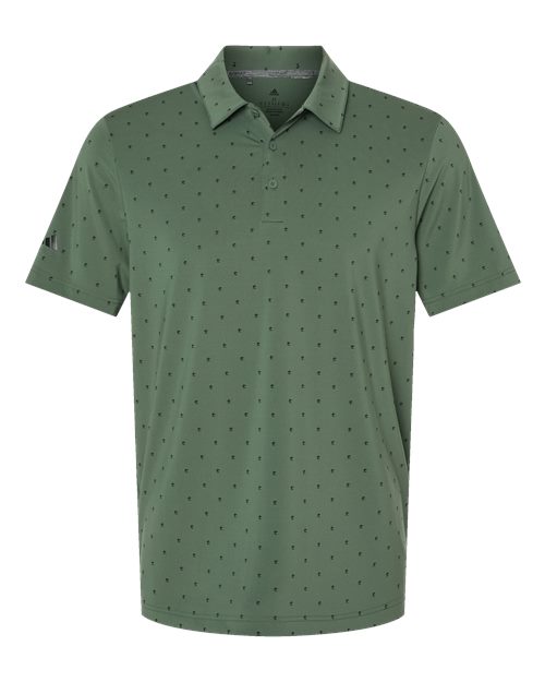 Men's Ultimate365 Pine Tree Polo - Green Oxide/ Black