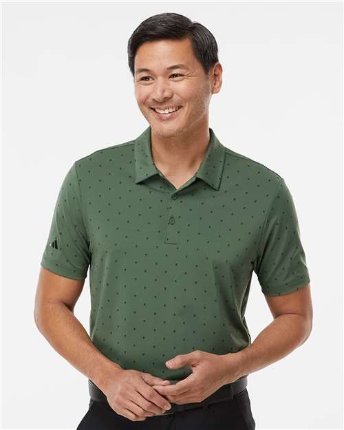 Men's Ultimate365 Pine Tree Polo - Green Oxide/ Black