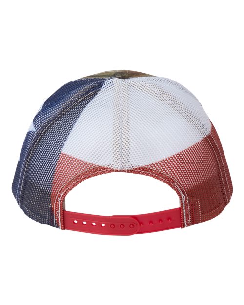 Printed Mesh Trucker Cap - All Purpose/ Texas Flag