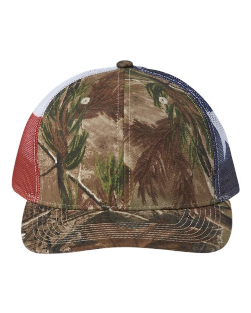 Printed Mesh Trucker Cap - All Purpose/ Texas Flag