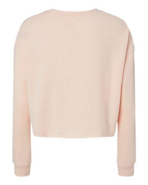 Women's Lightweight Crop Crewneck Sweatshirt - Blush