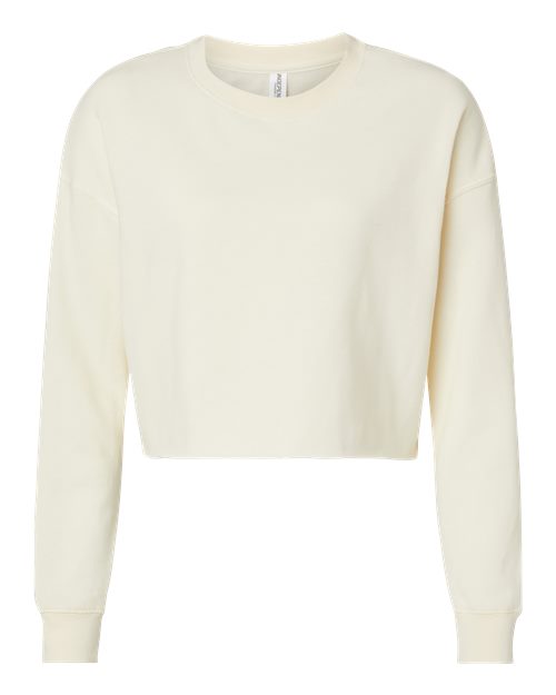 Women's Lightweight Crop Crewneck Sweatshirt - Bone