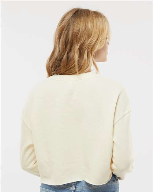 Women's Lightweight Crop Crewneck Sweatshirt - Bone
