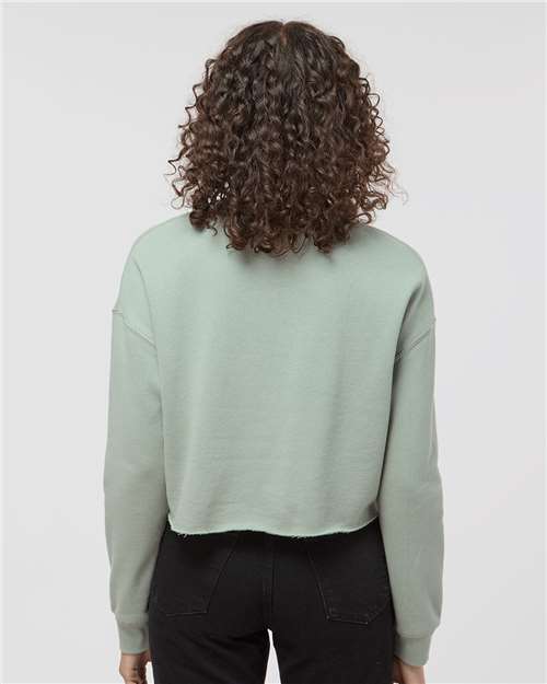 Women's Lightweight Crop Crewneck Sweatshirt - Sage