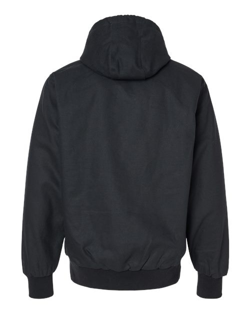 Men's Insulated Canvas Workwear Jacket - Black