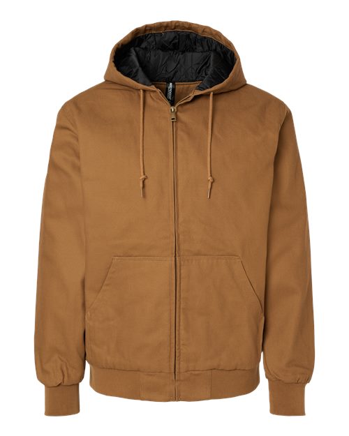 Men's Insulated Canvas Workwear Jacket - Saddle