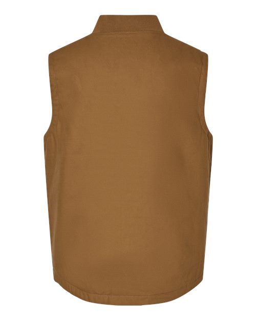 Men's Insulated Canvas Workwear Vest - Saddle