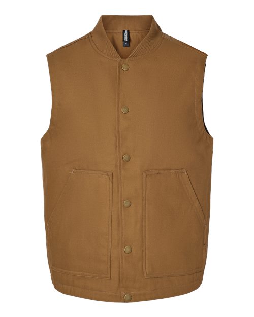 Men's Insulated Canvas Workwear Vest - Saddle