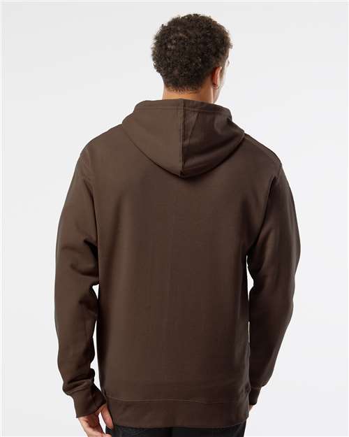 Unisex Midweight Hooded Sweatshirt - Brown