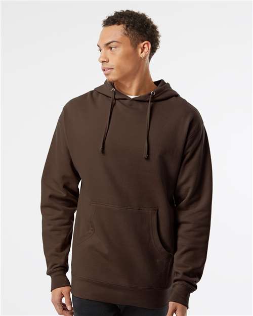 Unisex Midweight Hooded Sweatshirt - Brown