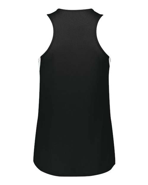 Women's PR Max Track Racerback Jersey - Black/ White