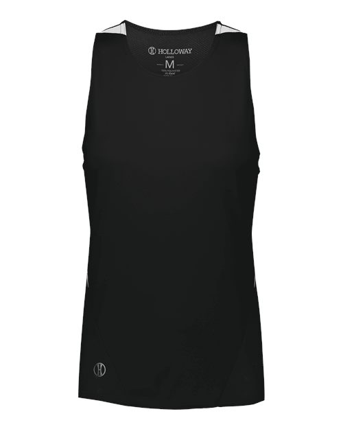 Women's PR Max Track Racerback Jersey - Black/ White