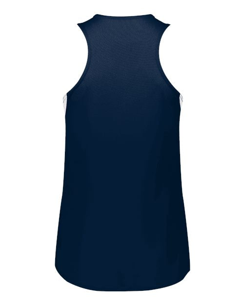 Women's PR Max Track Racerback Jersey - Navy/ White