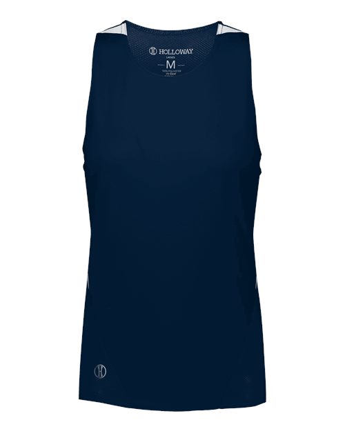 Women's PR Max Track Racerback Jersey - Navy/ White