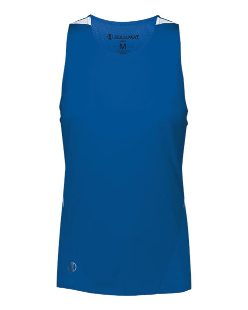 Women's PR Max Track Racerback Jersey - Royal/ White