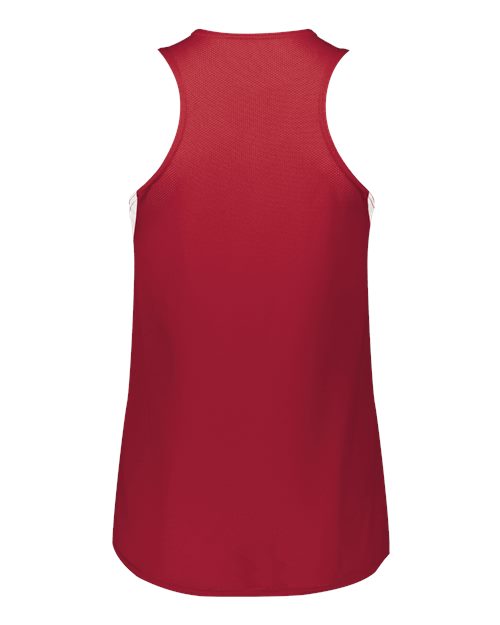 Women's PR Max Track Racerback Jersey - Scarlet/ White