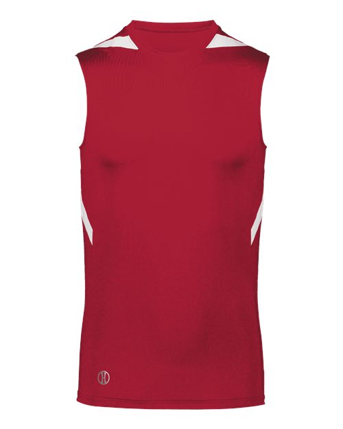 Unisex PR Max Compression Jersey - Scarlet/ White
