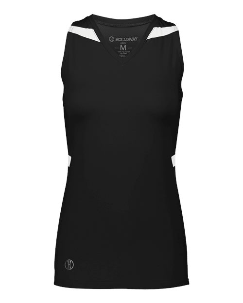 Women's PR Max Compression Racerback Jersey - Black/ White