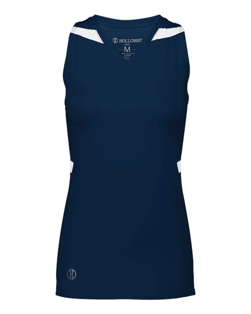Women's PR Max Compression Racerback Jersey - Navy/ White