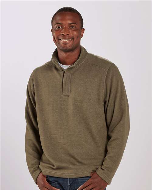 Unisex Sullivan Quarter-Zip Pullover - Green Heather
