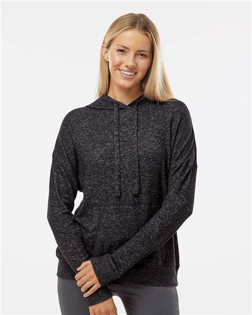 Women's Cuddle Fleece Hooded Sweatshirt - Black Heather