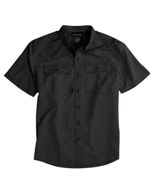 Men's Crossroad Woven Short Sleeve Shirt - Charcoal