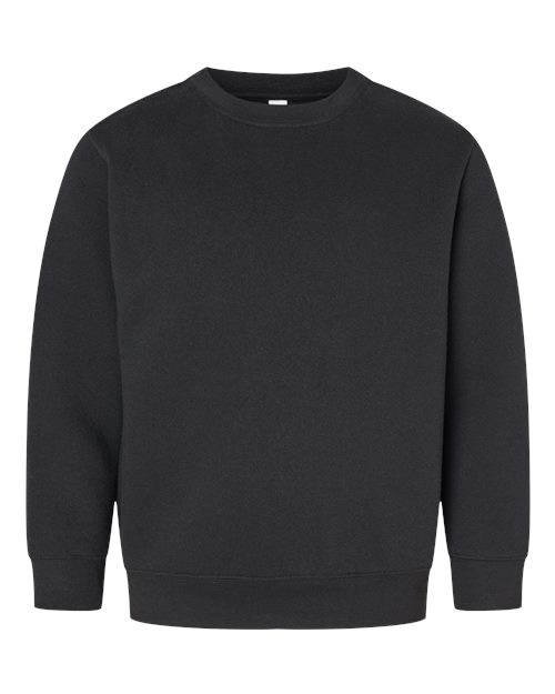 Youth Elevated Fleece Crewneck Sweatshirt - Black