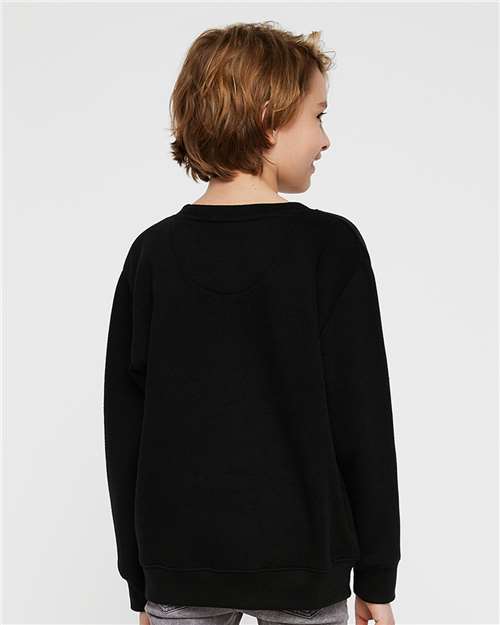 Youth Elevated Fleece Crewneck Sweatshirt - Black