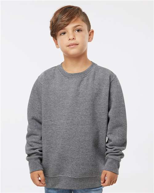 Youth Elevated Fleece Crewneck Sweatshirt - Granite Heather