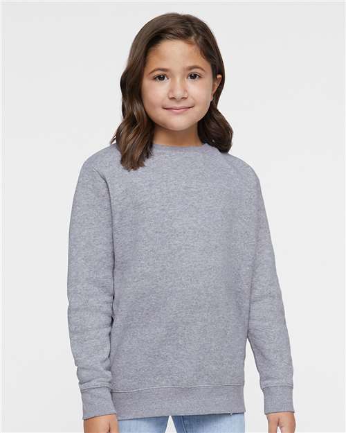 Youth Elevated Fleece Crewneck Sweatshirt - Heather