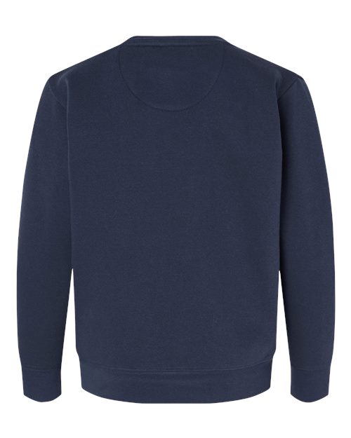 Youth Elevated Fleece Crewneck Sweatshirt - Navy