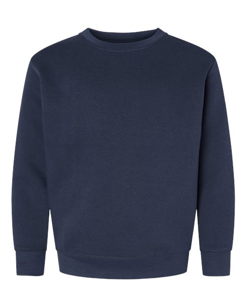 Youth Elevated Fleece Crewneck Sweatshirt - Navy