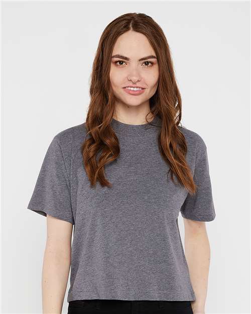 Women's Boxy Tee - Granite Heather