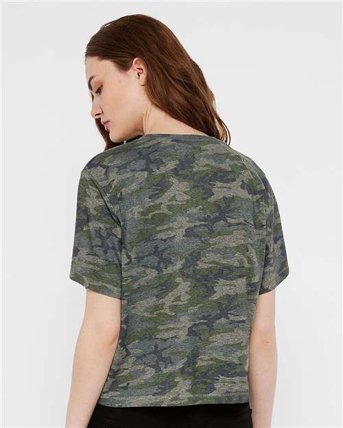 Women's Boxy Tee - Vintage Camo