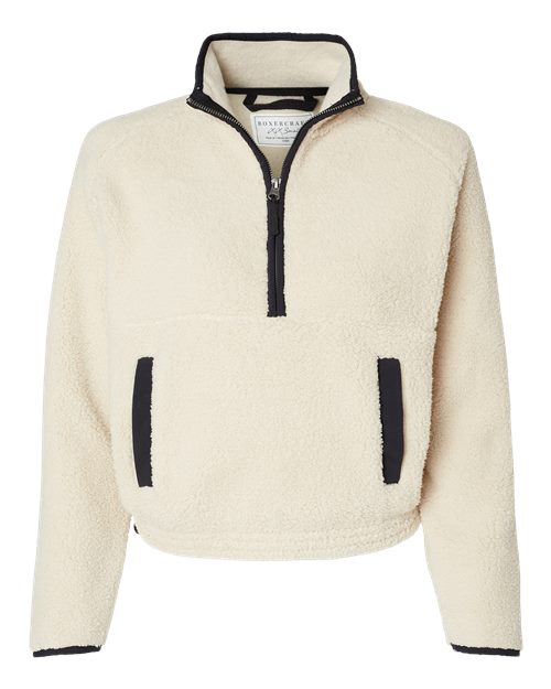 Women's Everest Half-Zip Pullover - Natural/ Black