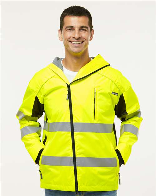 Unisex Premium Black Series® Windbreaker - Lime/ Black