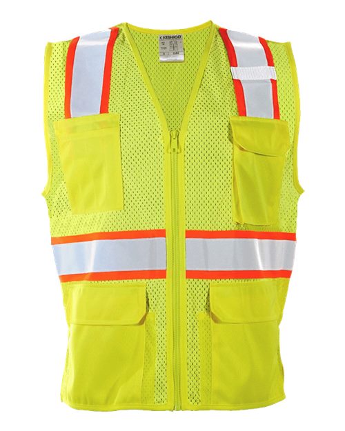 Women's Standard Vest - Lime/ Orange