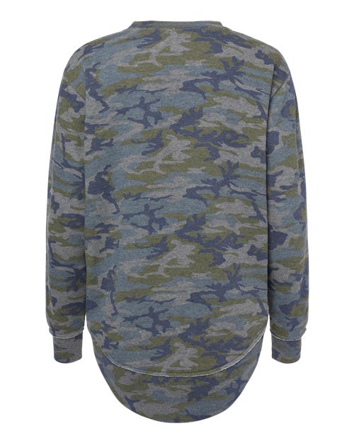 Women's Weekend Fleece Crewneck Sweatshirt - Vintage Camo