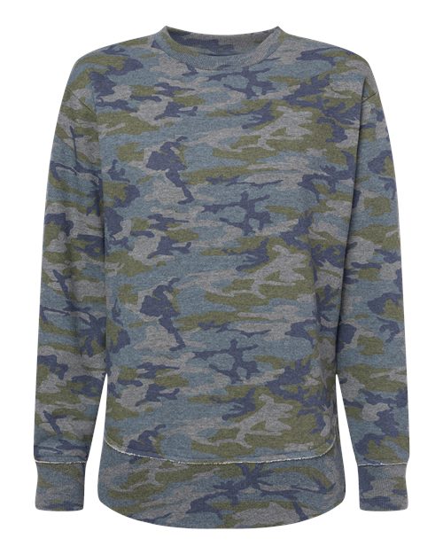 Women's Weekend Fleece Crewneck Sweatshirt - Vintage Camo