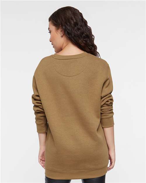 Unisex Elevated Fleece Crewneck Sweatshirt - Coyote Brown