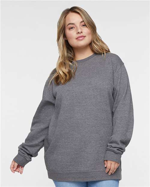 Unisex Elevated Fleece Crewneck Sweatshirt - Granite Heather