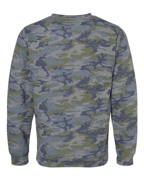 Unisex Elevated Fleece Crewneck Sweatshirt - Vintage Camo