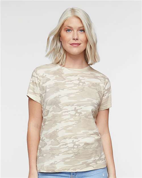 Women's Fine Jersey Tee - Natural Camo
